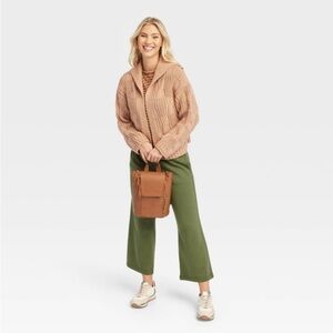 Universal thread tan cardigan nwt